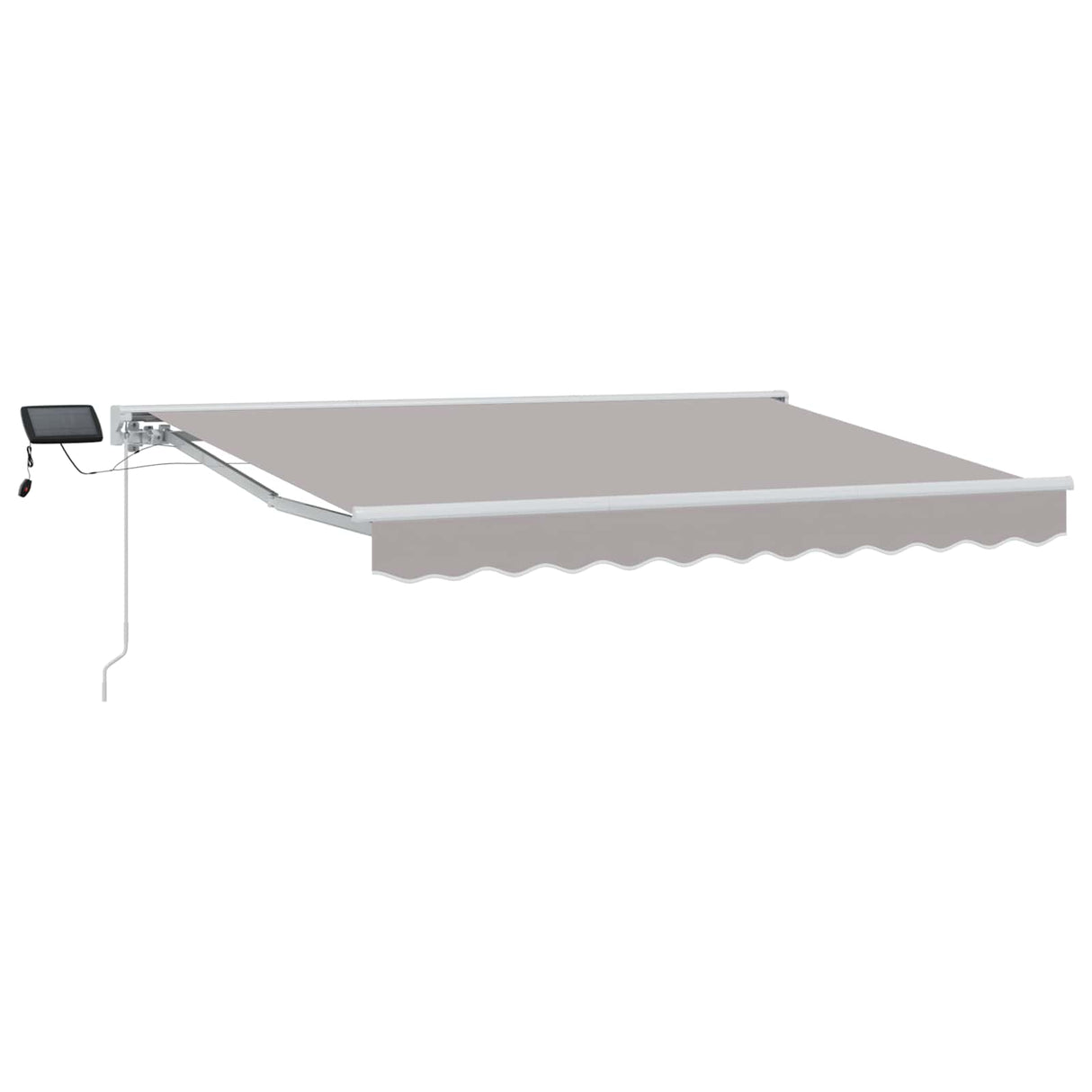 vidaXL Handbediende luifel met LED's Blauw en Wit 2,5 x 2 m