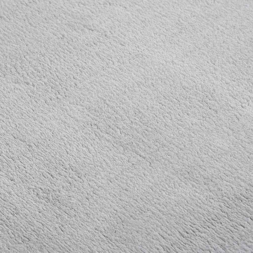 vidaXL Vloerkleed wasbaar korte pool anti-slip 160x230 cm antraciet