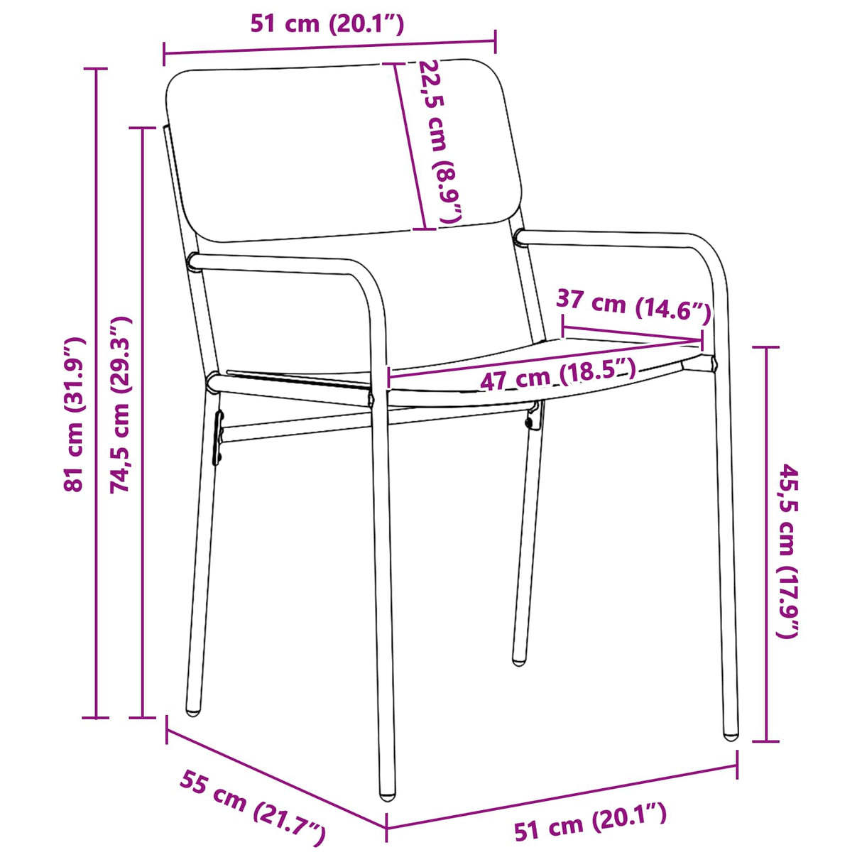 vidaXL Dining Set 3 Pieces Anthracite Steel