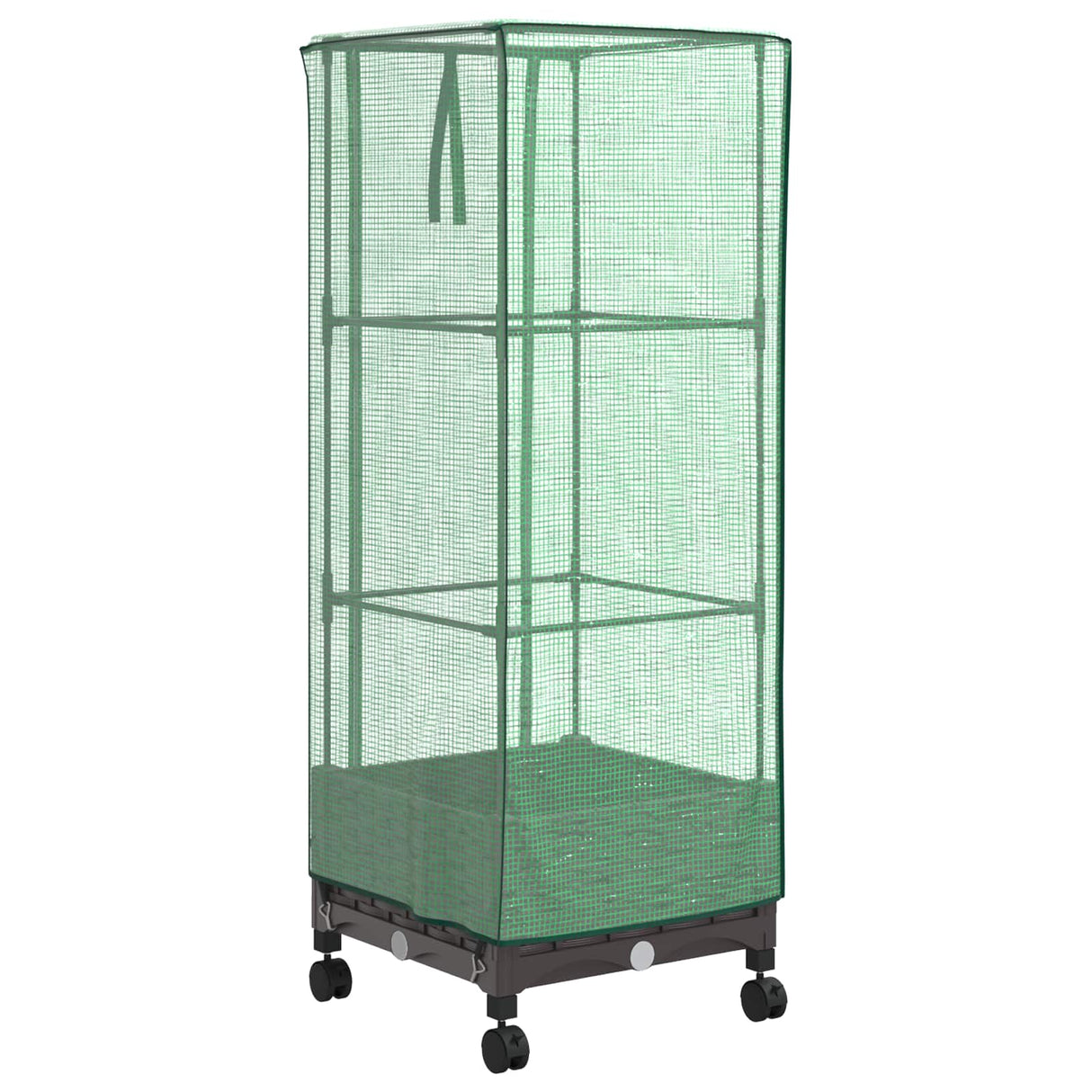 vidaXL Plantenbak verhoogd met kashoes 40x40x123 cm rattanlook