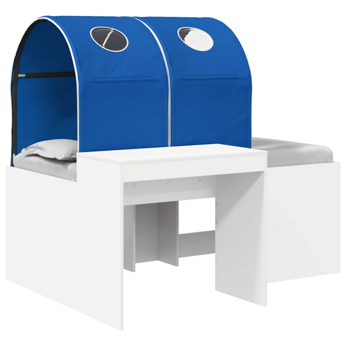 vidaXL Bed met Tunnel 4 pcs Artisian Eik en Lichtblauw Bewerkt hout