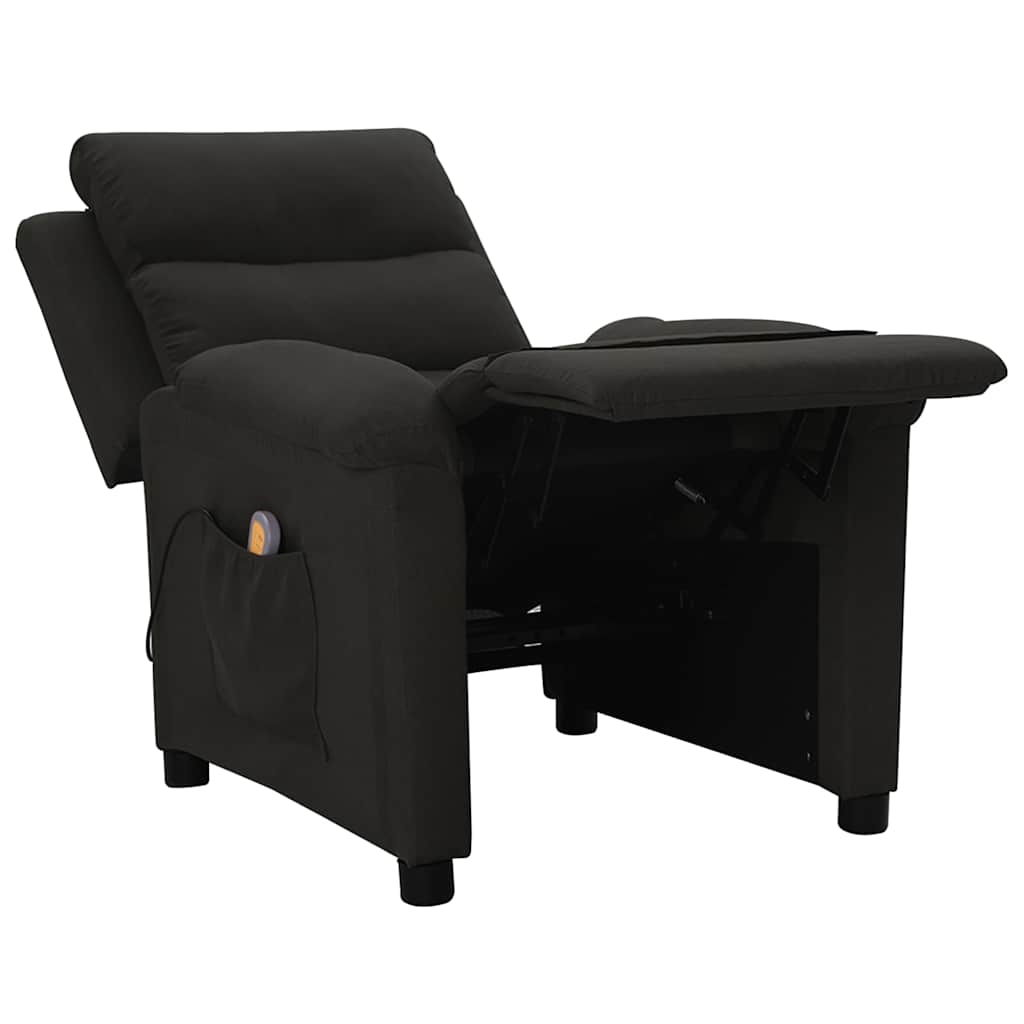 vidaXL Massagestoel stof lichtgrijs