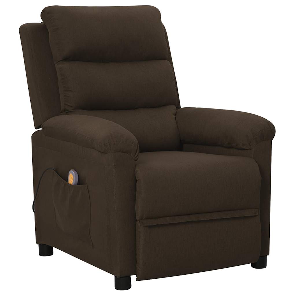 vidaXL Massagestoel stof lichtgrijs