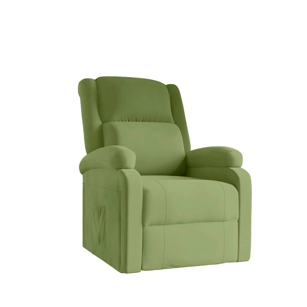 vidaXL Fauteuil verstelbaar fluweel lichtgrijs