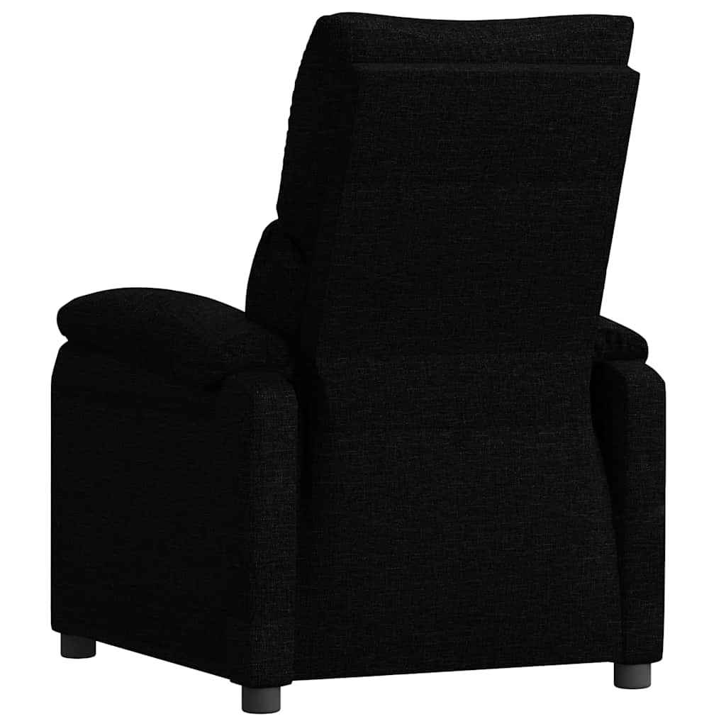 vidaXL Fauteuil verstelbaar stof zwart