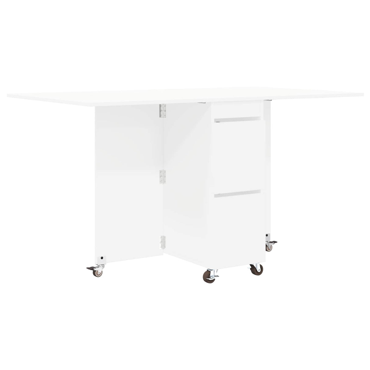 vidaXL Dining table 2 pcs 140 x 80 x 77 cm Engineered wood White Rectangular