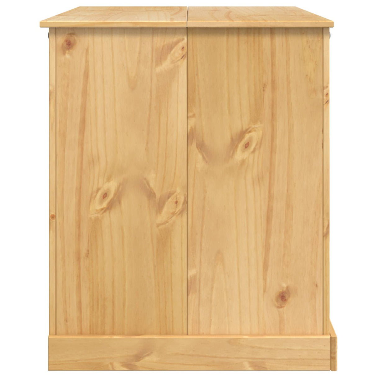vidaXL Keuken Trolley met plank 2 pcs Honingwas 112 x 77 x 91,5 cm