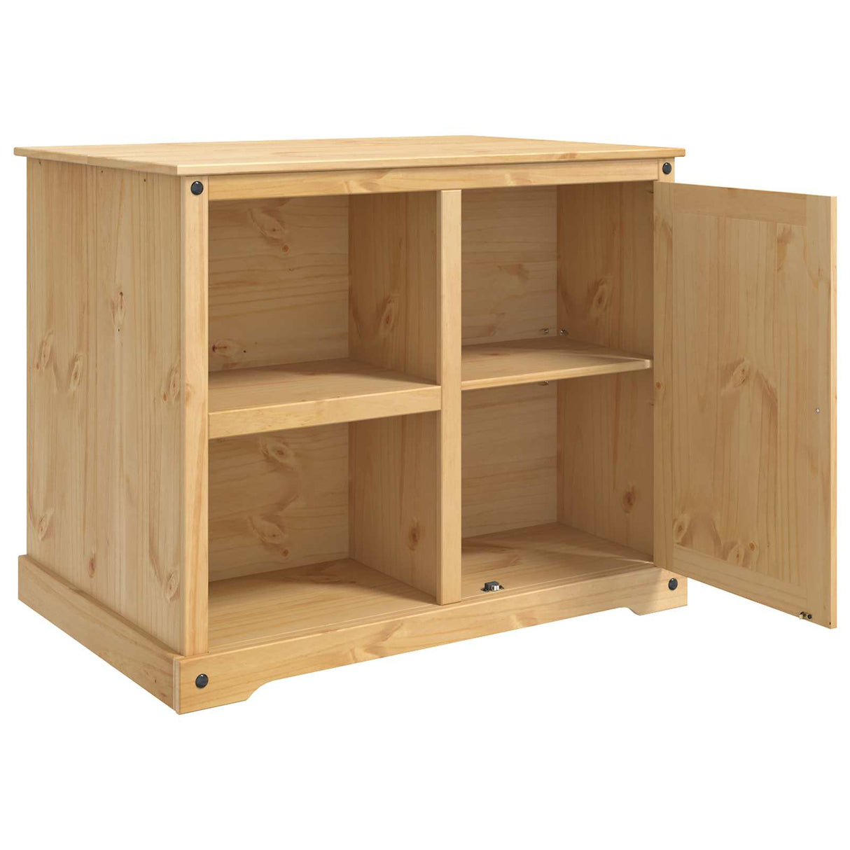 vidaXL Keuken Trolley met plank 2 pcs Honingwas 112 x 77 x 91,5 cm