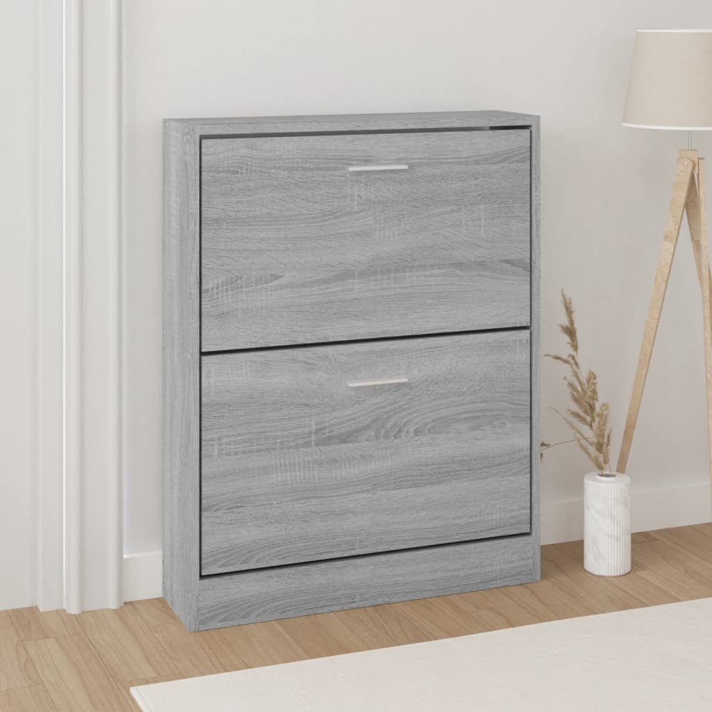 vidaXL Schoenenkast 59x17x169 cm bewerkt hout hoogglans wit