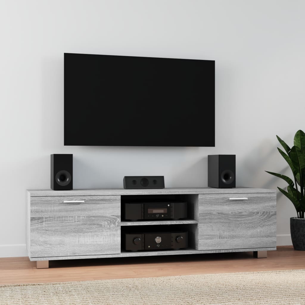 vidaXL TV Cabinet 120x40.5x35 cm High Gloss White