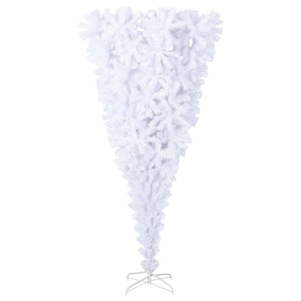 vidaXL Kunstkerstboom met 300 LED Wit 180 cm PVC en Staal