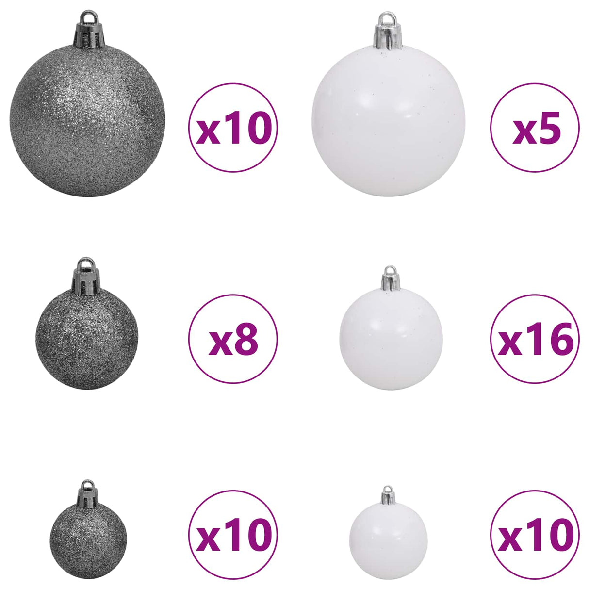 vidaXL Kunstkerstboom met 300 LED Wit 240 cm PVC en Staal