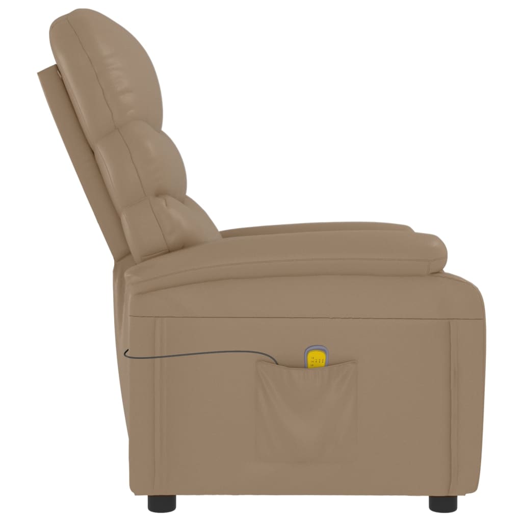 vidaXL Massagestoel kunstleer zwart