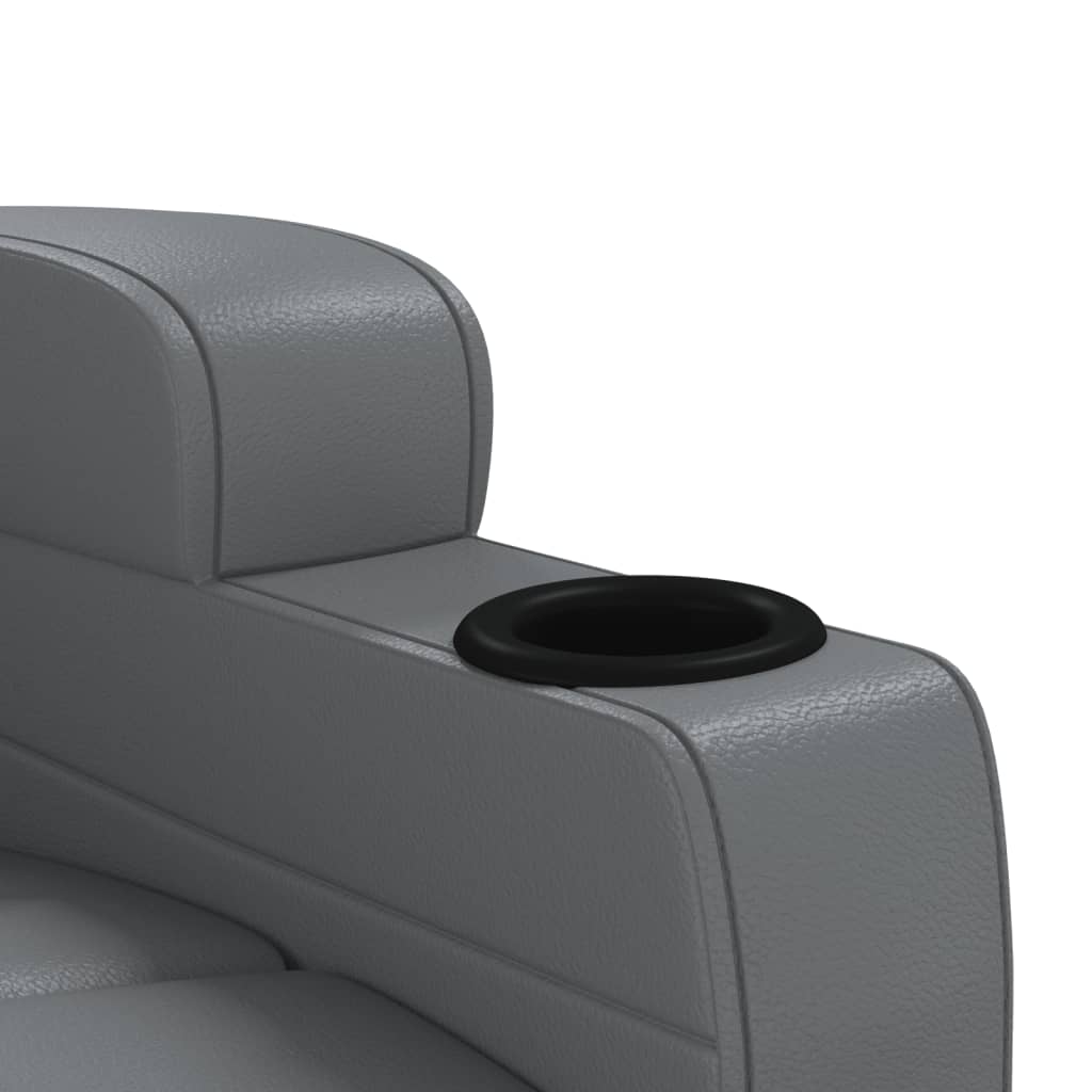 vidaXL Massage Chair Artificial Leather Black