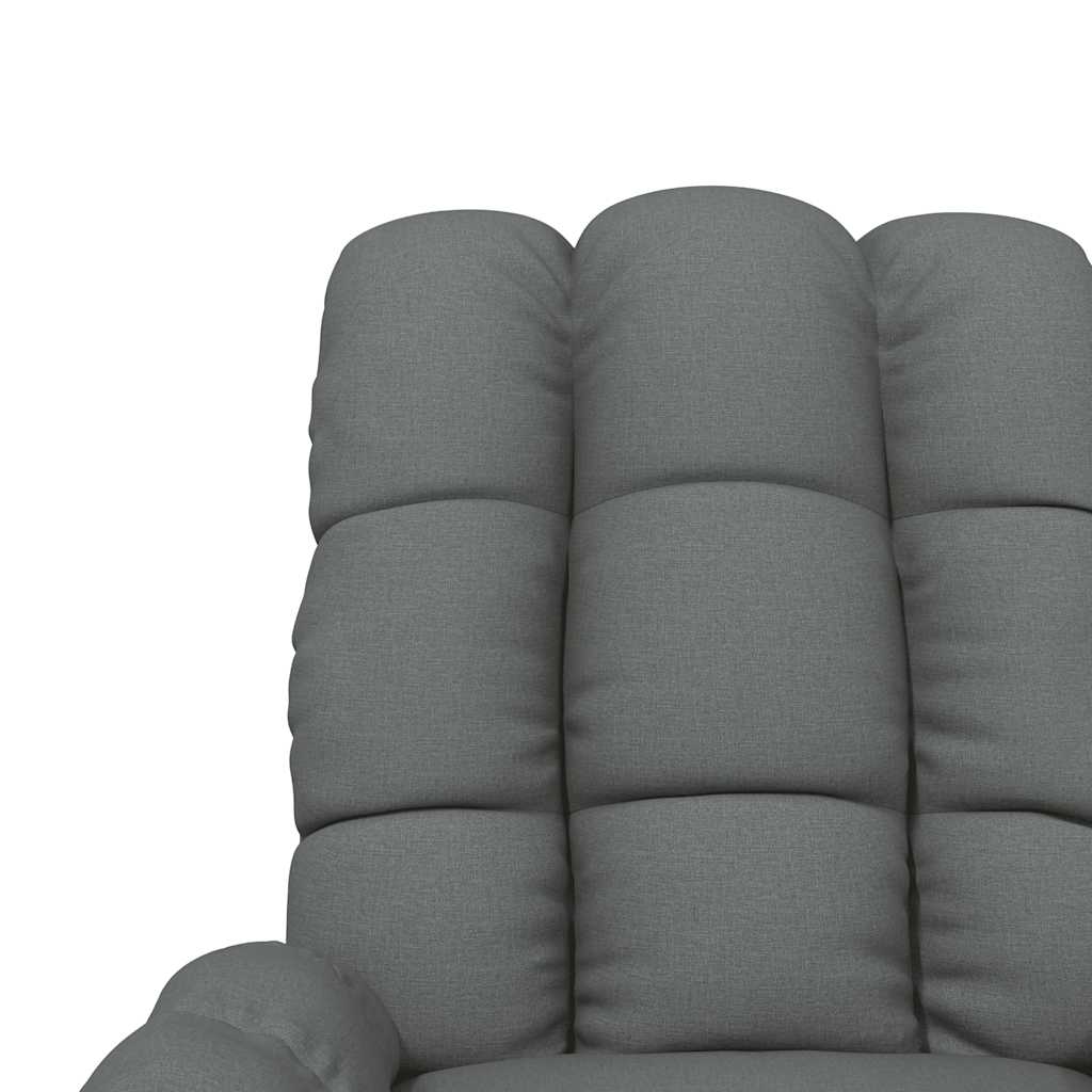 vidaXL Recliner Fabric Light Grey