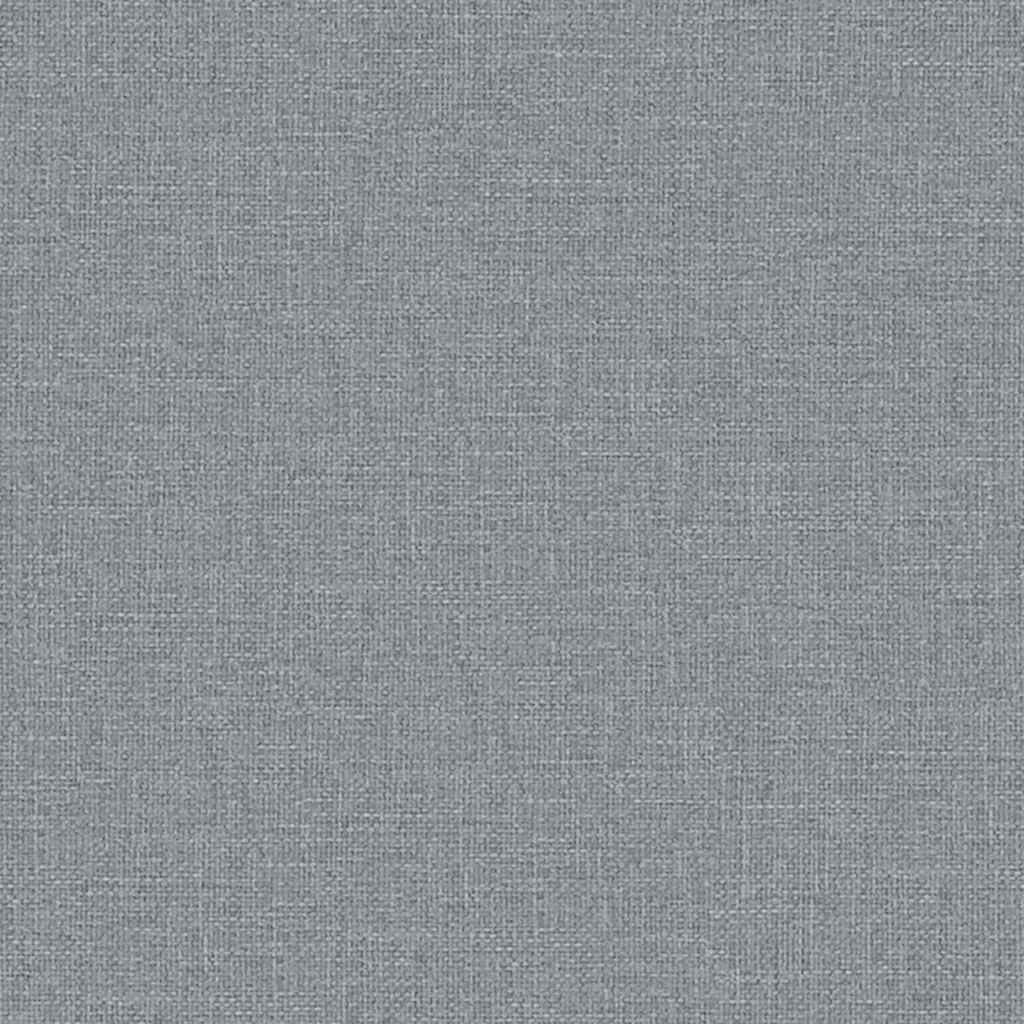 vidaXL Fauteuil verstelbaar stof lichtgrijs
