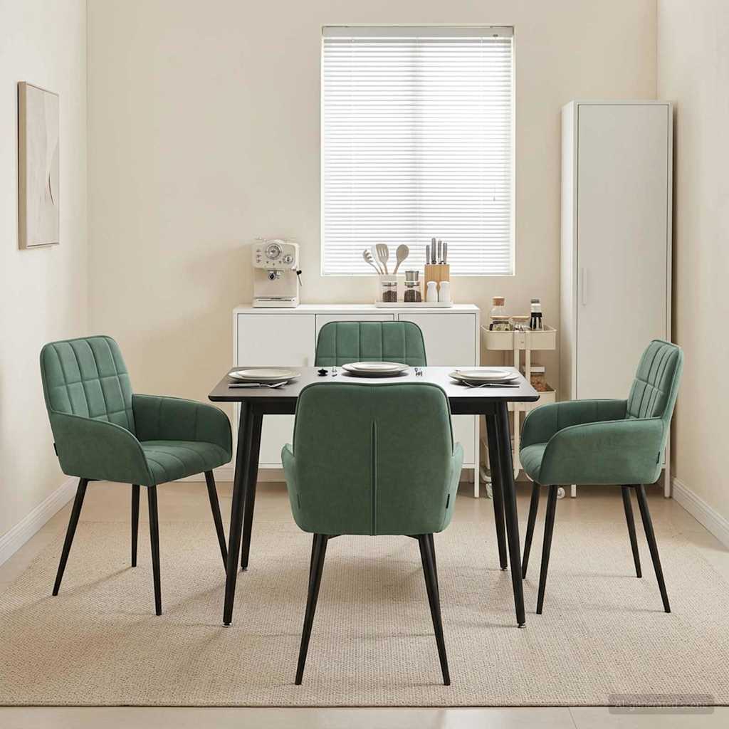 vidaXL Eetstoelen 4 pcs fluweel Lichtgrijs 57 x 50 x 85 cm