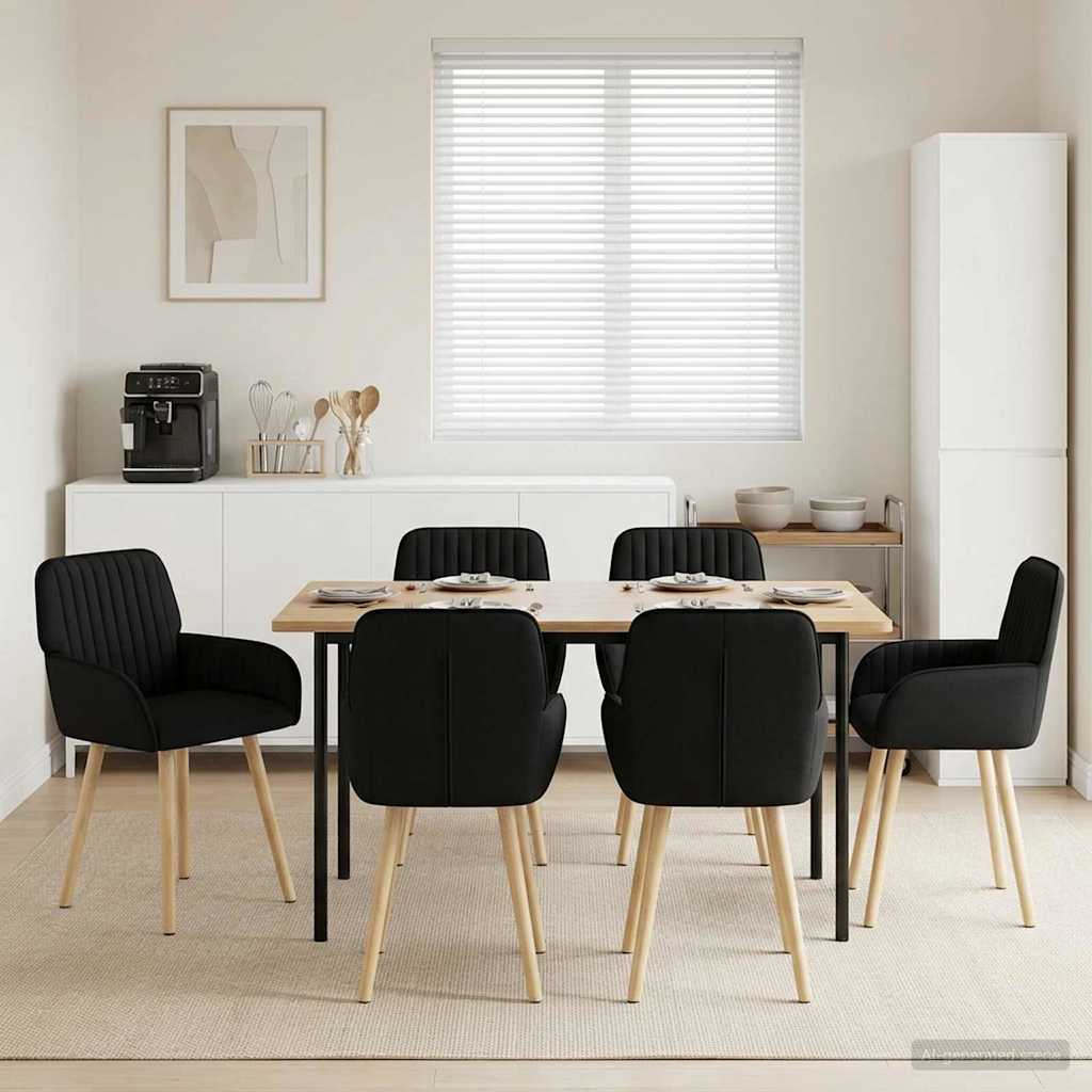 vidaXL Eetstoelen 4 pcs Stof Lichtgrijs 56,5 x 50 x 87,5 cm