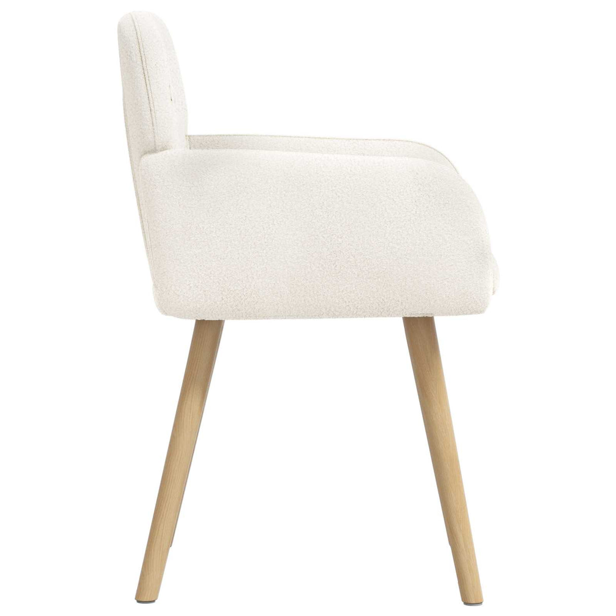 vidaXL Eetstoelen 4 pcs Bouclé Lichtgrijs 59 x 57 x 85 cm