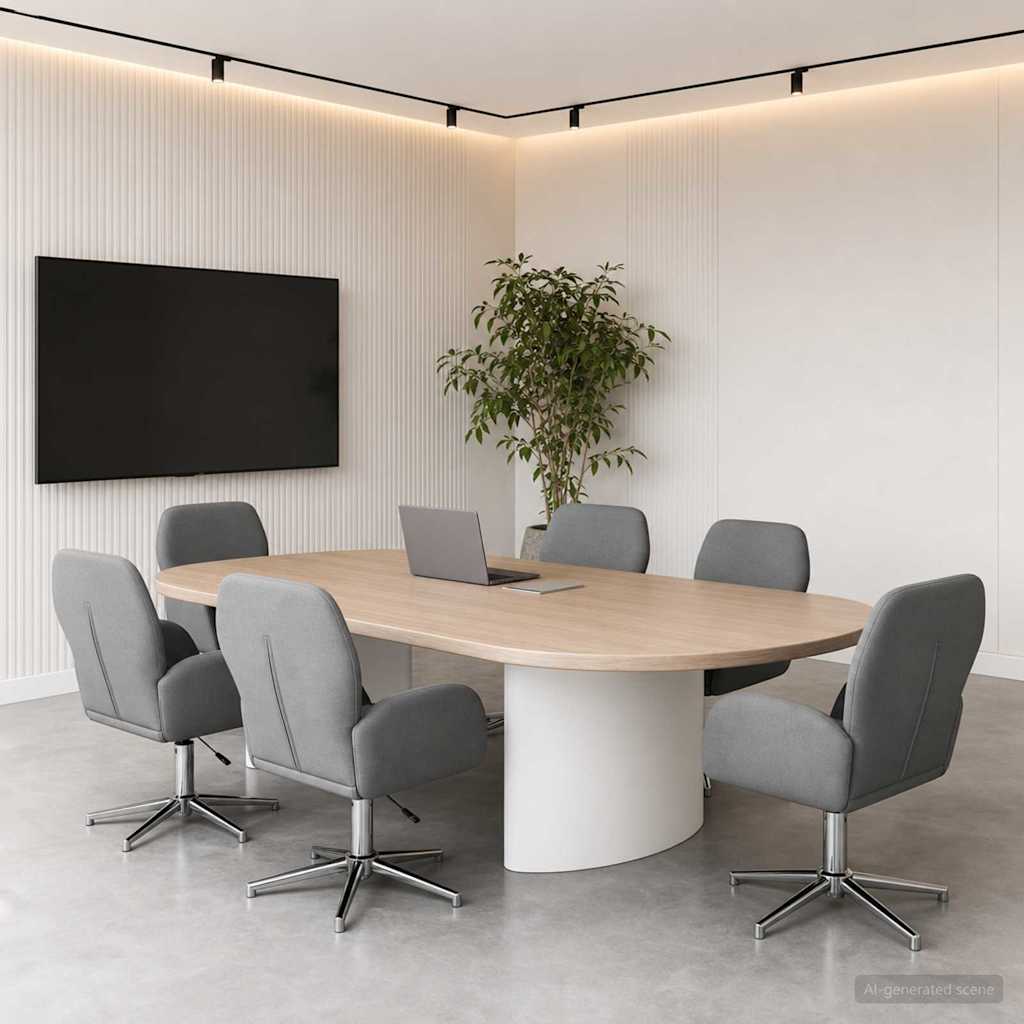 vidaXL Draaibureau stoelen 2 st 54 x 58 x 90 cm Lichtgrijs Stof