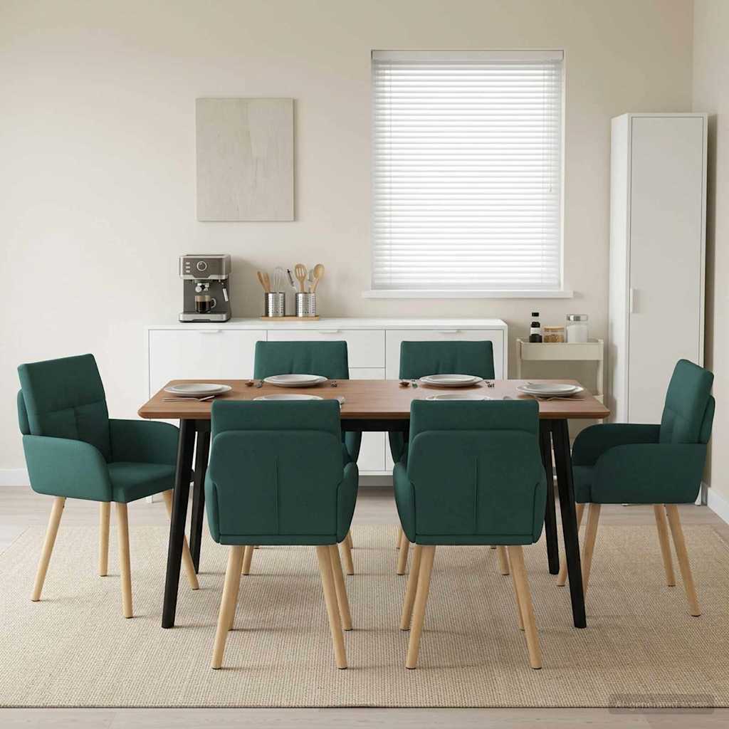 vidaXL Eetstoelen 4 pcs Stof Lichtgrijs 60 x 56 x 96 cm