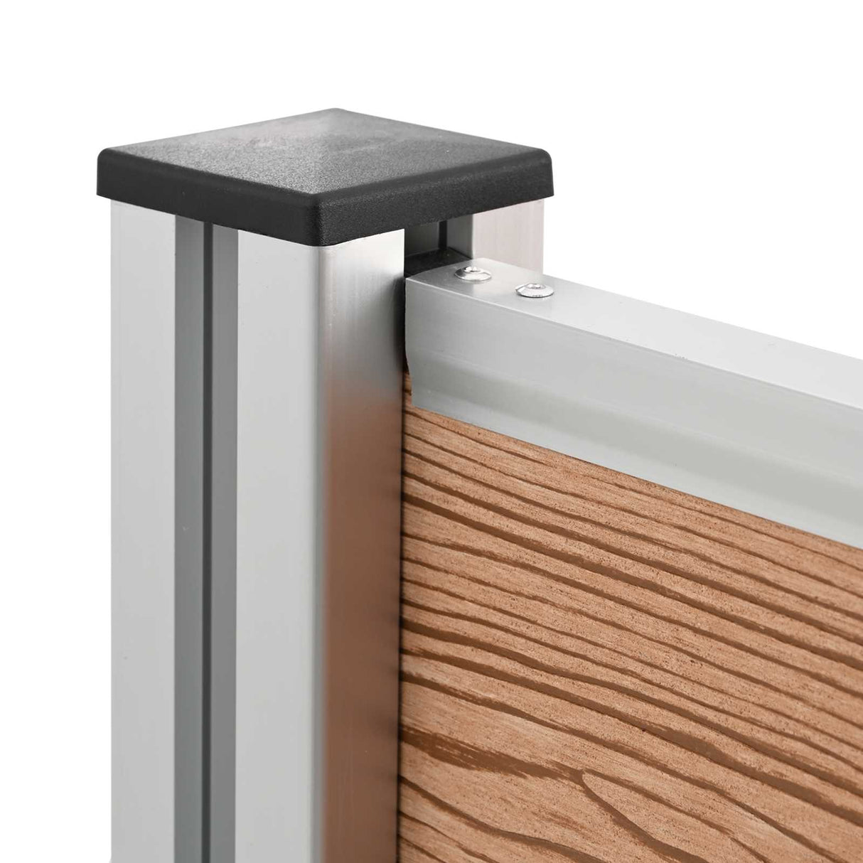 vidaXL Bin Enclosure Brown 161 x 85 x 115 cm Aluminium and WPC