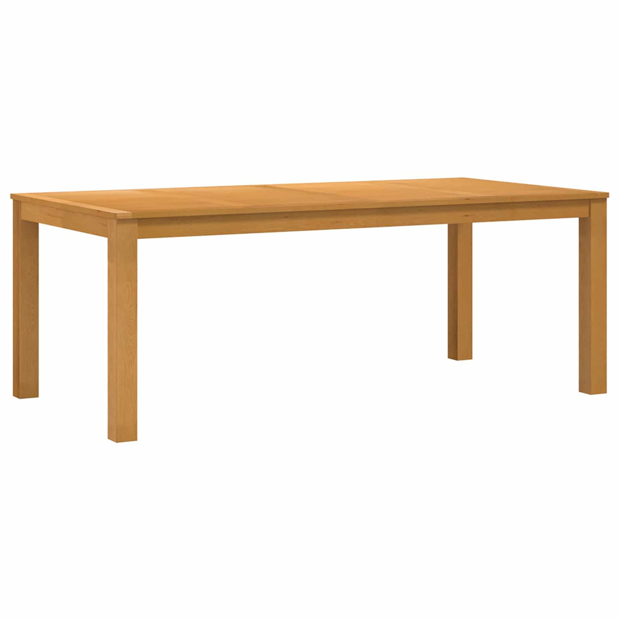 vidaXL Eettafel 200 x 100 x 75 cm Massief Eikenhout Naturel