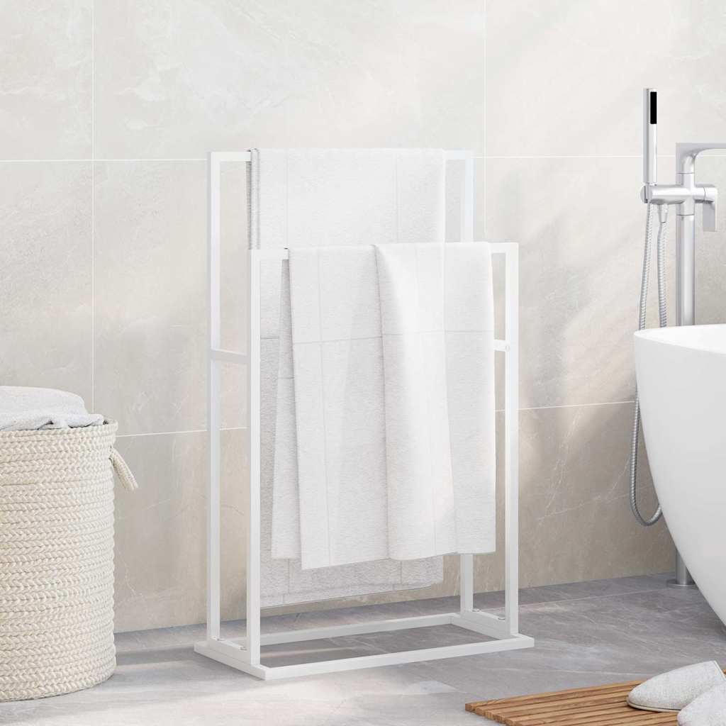 vidaXL Handdoekenrek vrijstaand 48x24x78,5 cm ijzer zwart