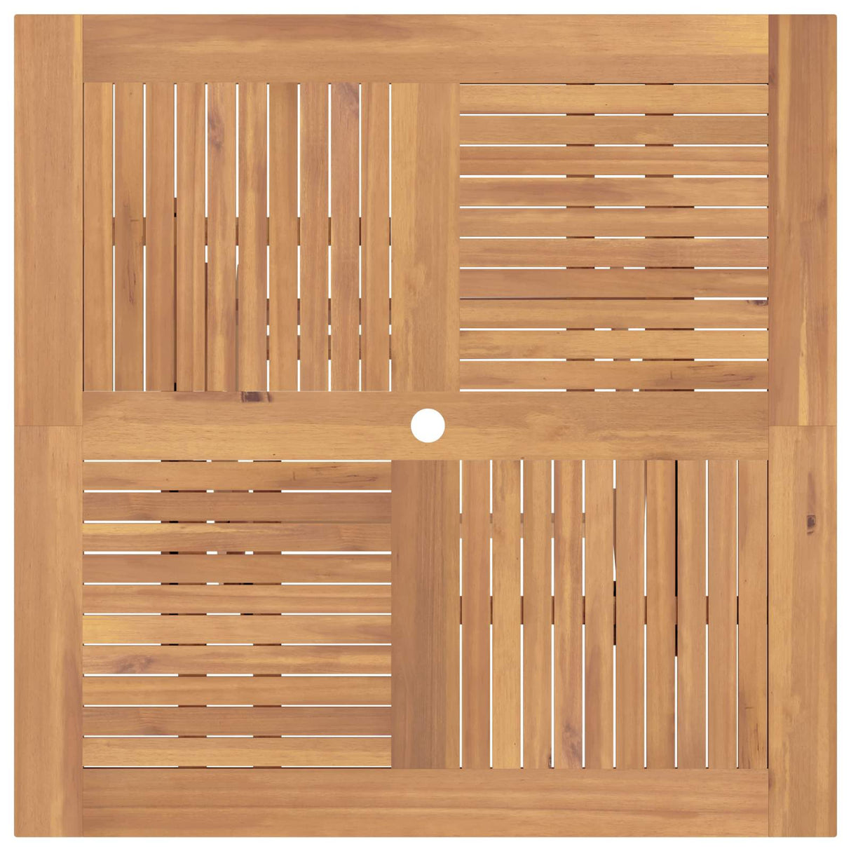 vidaXL 5-piece Garden Dining Set Brown Solid Teak Wood
