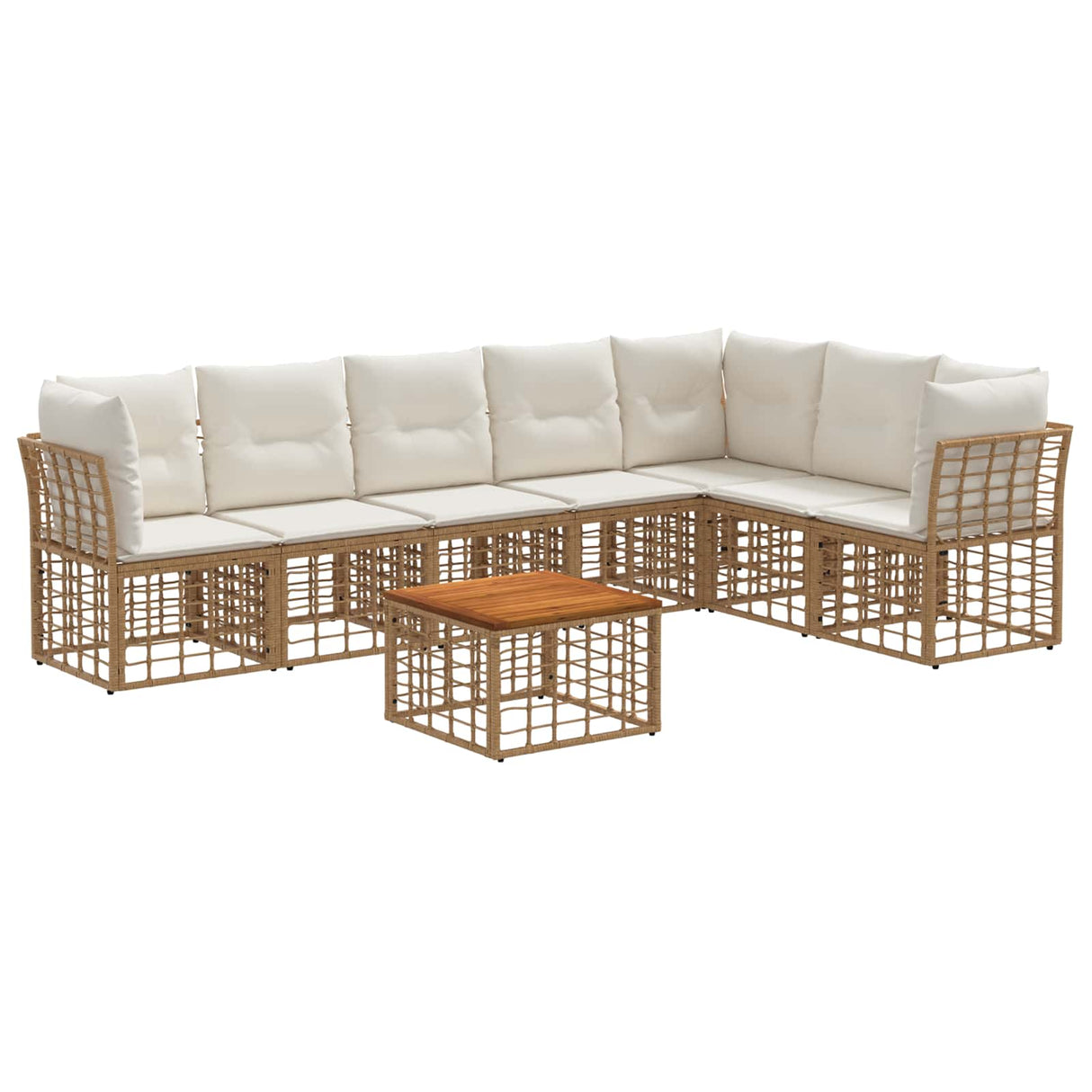 vidaXL Buiten bank set Zwart Polyester