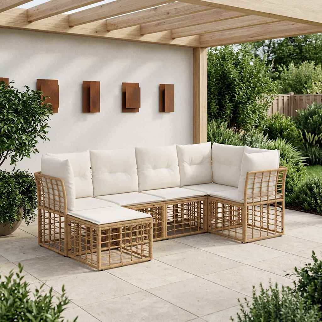 vidaXL Buiten bank set Zwart Polyester