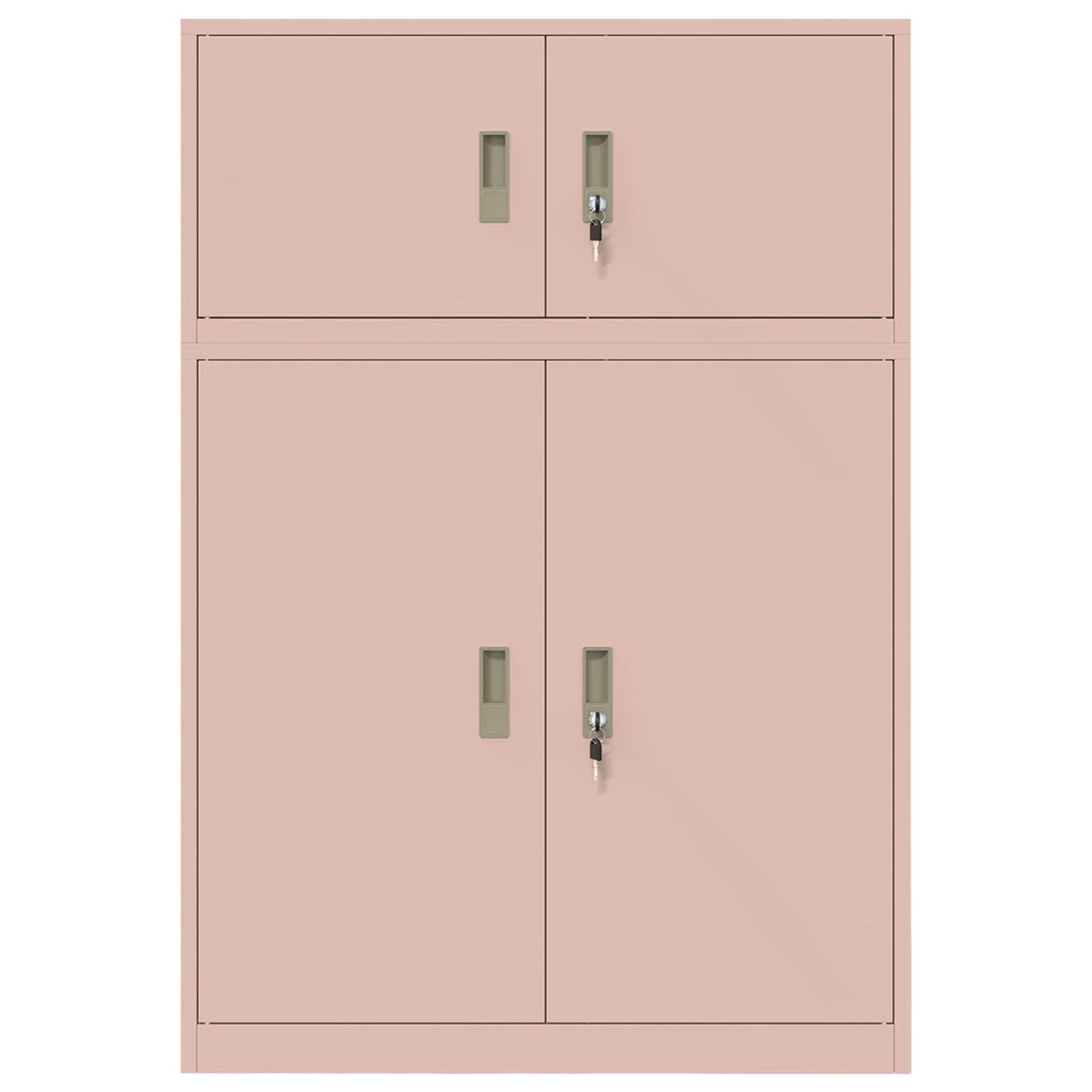 vidaXL Opbergkast 2 st Zwart 90 x 40 x 130 cm Staal Vergrendelbaar