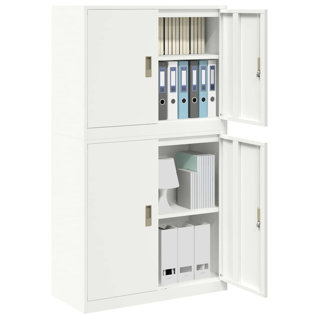 vidaXL Storage Cabinet 2 pcs Pink 90 x 40 x 160 cm Steel Lockable