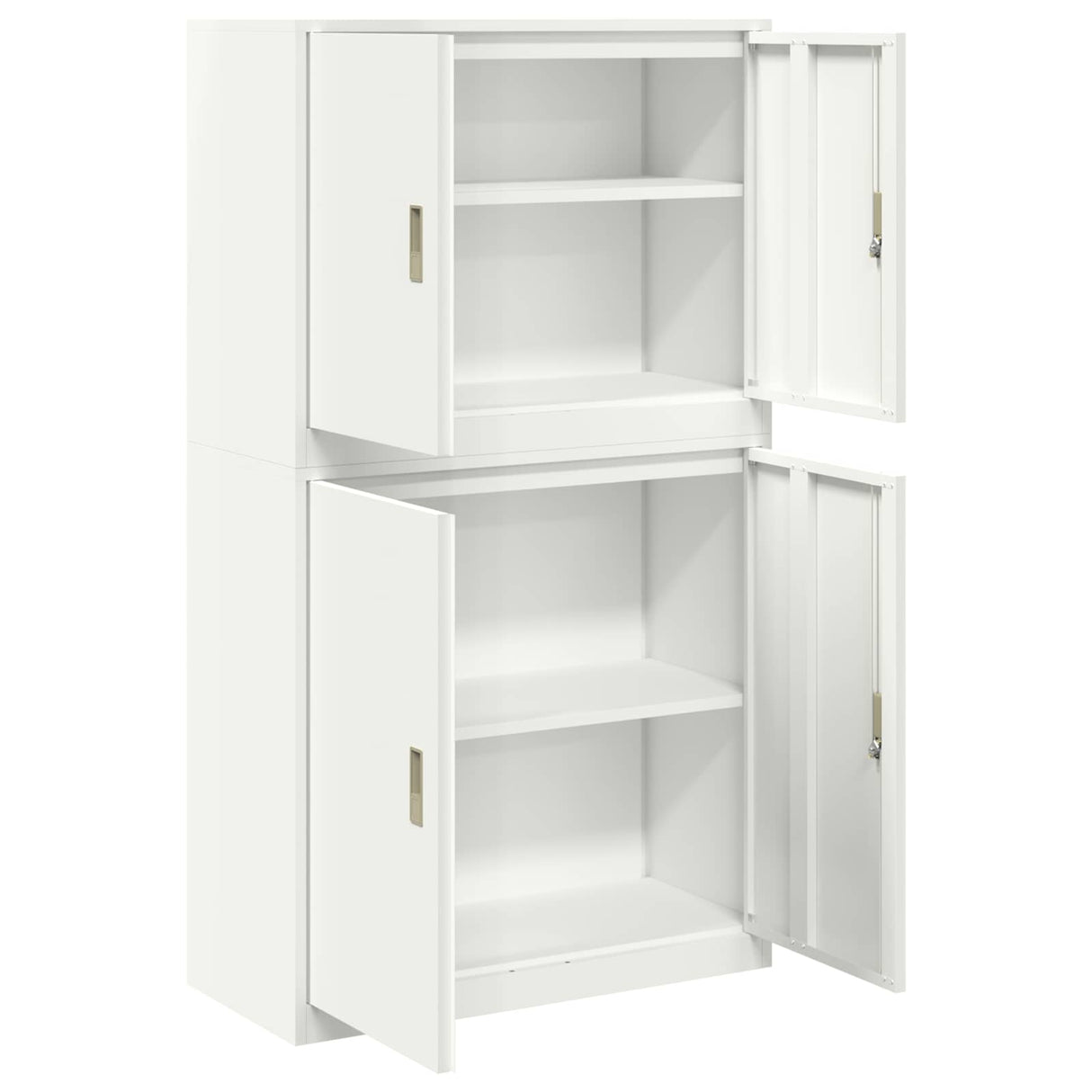 vidaXL Storage Cabinet 2 pcs Pink 90 x 40 x 160 cm Steel Lockable