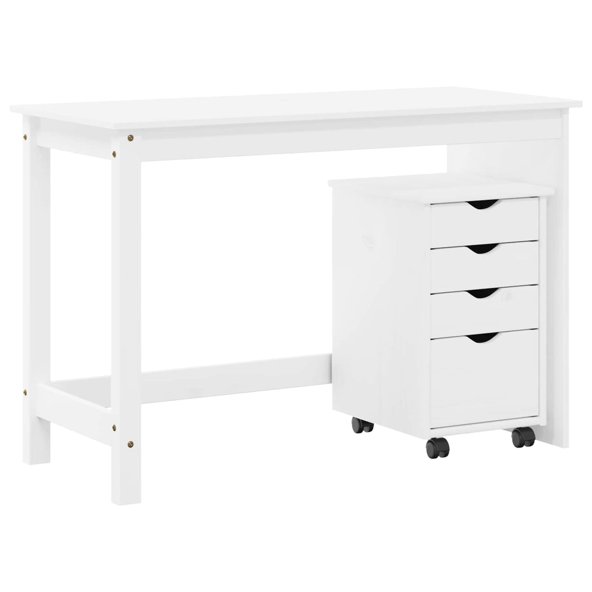 vidaXL Bureau kast set 2 st HoningBruin Massief grenenhout