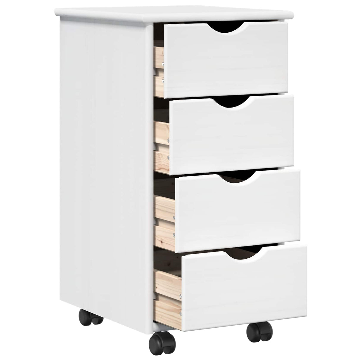 vidaXL Bureau kast set 2 st HoningBruin Massief grenenhout