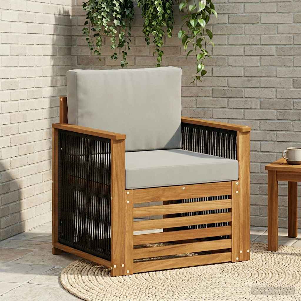 vidaXL Outdoor Sofa Solid Acacia Wood Natural