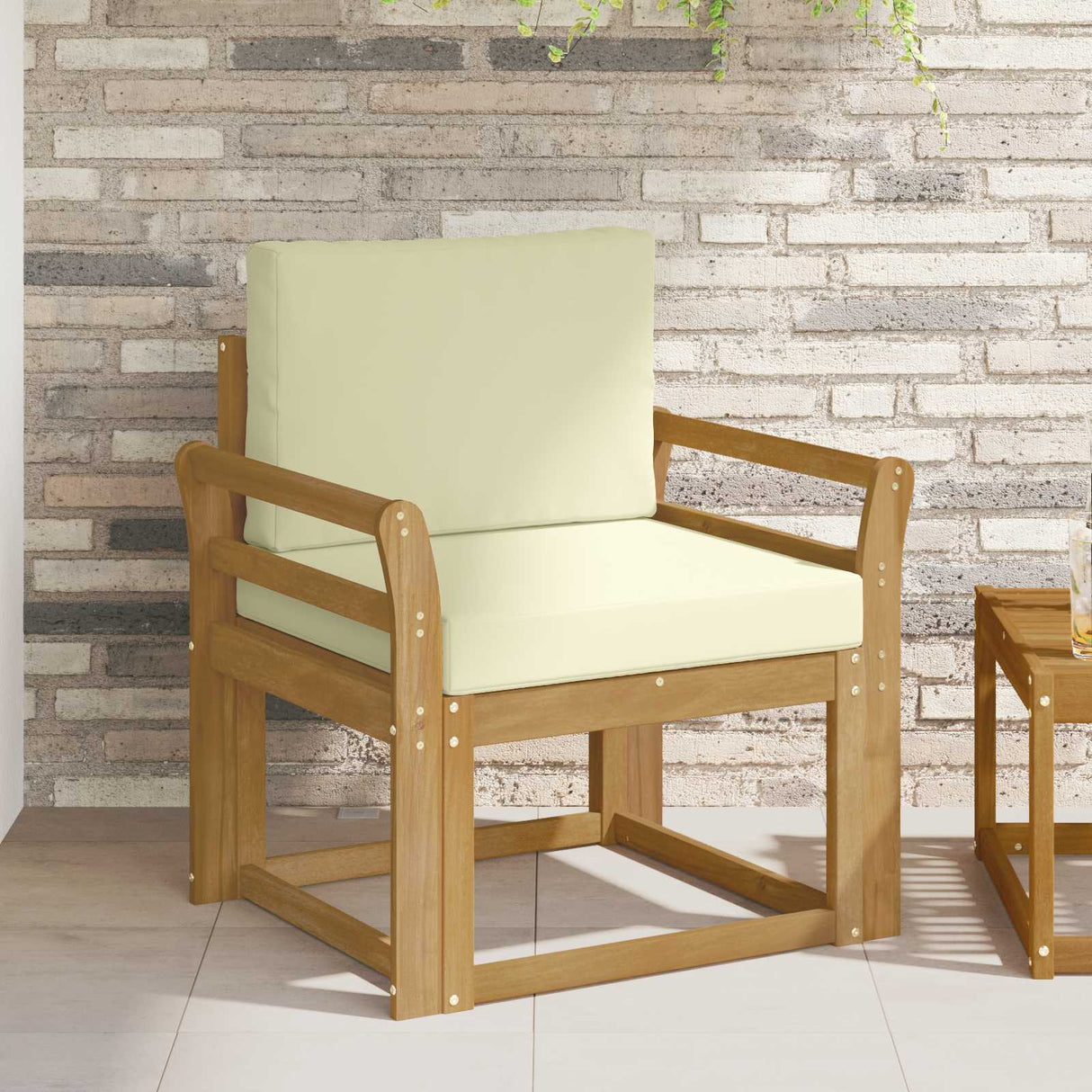 vidaXL Buiten bank set Massief Acacia Hout Naturel