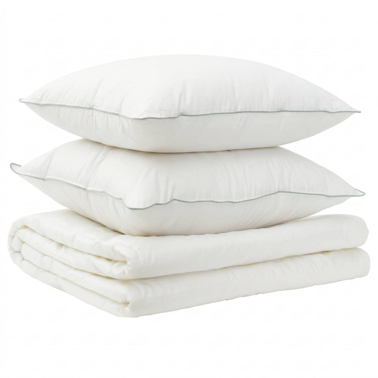 vidaXL Duvet and Pillow Set 3 pcs 200x200 cm Summer 200 GSM Wool White
