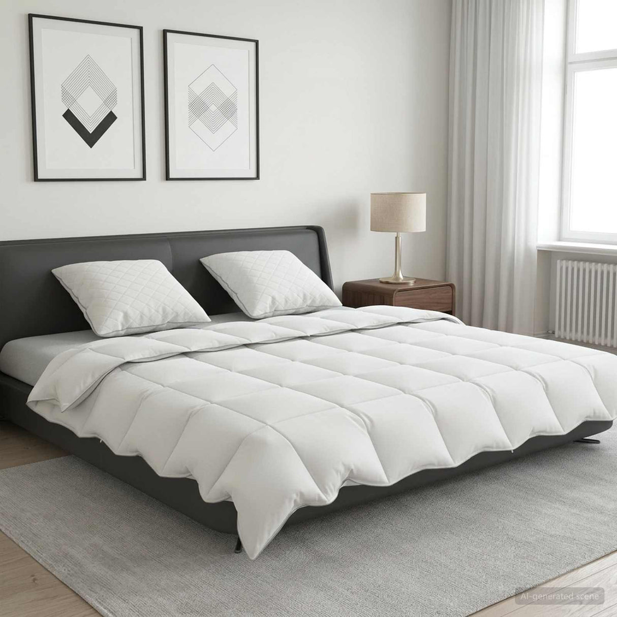 vidaXL 90% Ganzendons Deken Set FULDA 3 st 200 x 200 cm Zomer 100 GSM