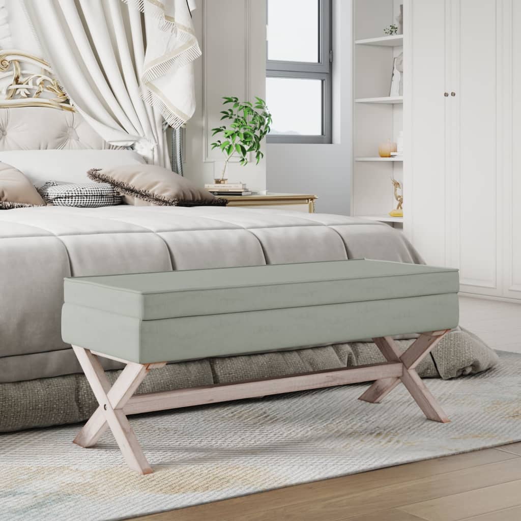 vidaXL Opbergkruk 45x45x49 cm linnen beige