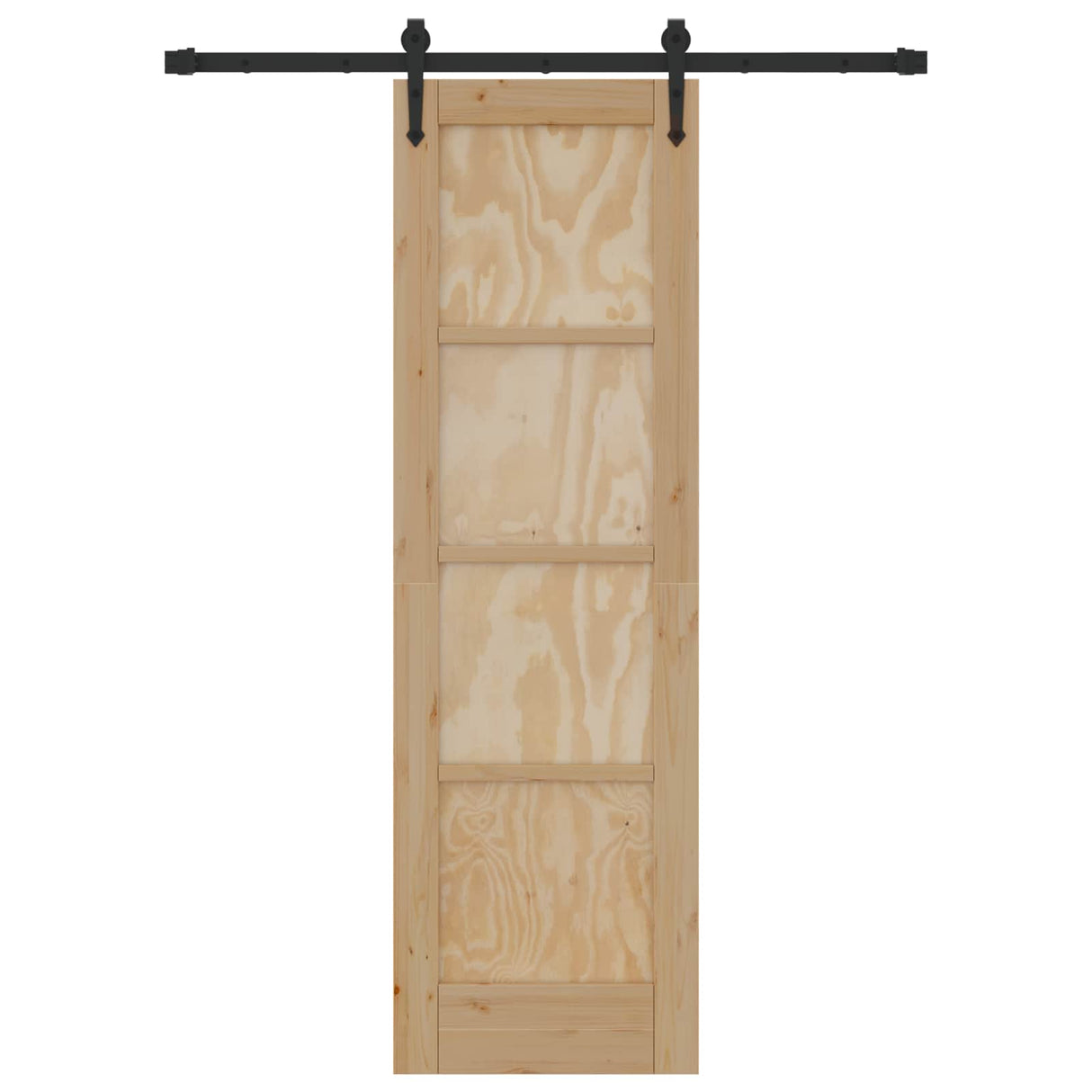 vidaXL Schuifdeur ORKDAL Naturel 61 x 198,5 cm Massief grenenhout