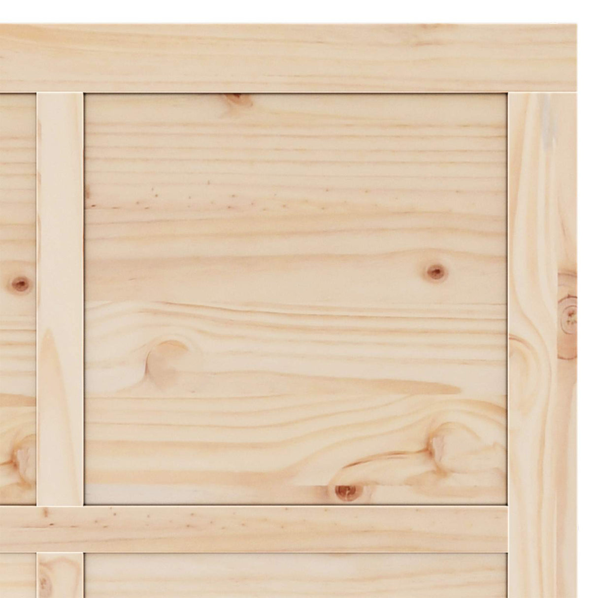 vidaXL Schuifdeur Naturel 100 x 208 cm Massief grenenhout