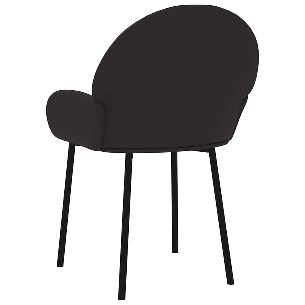 vidaXL Eetkamerstoelen 2 st kunstleer crèmekleurig