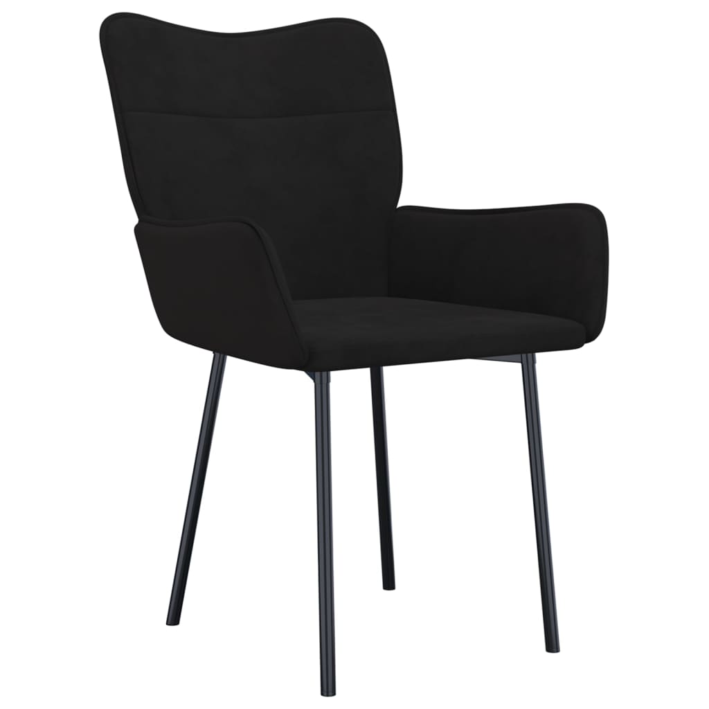 vidaXL Eetkamerstoelen 2 st fluweel lichtgrijs