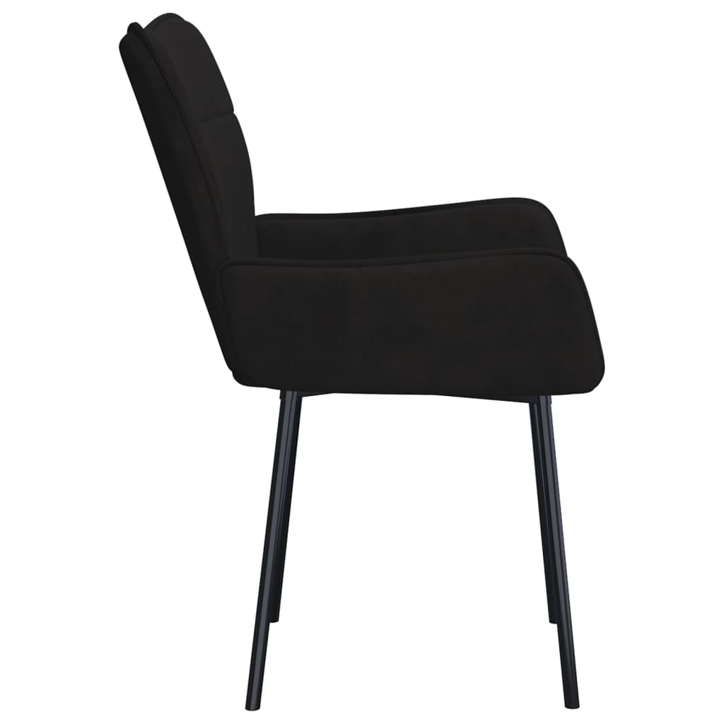 vidaXL Eetkamerstoelen 2 st fluweel lichtgrijs