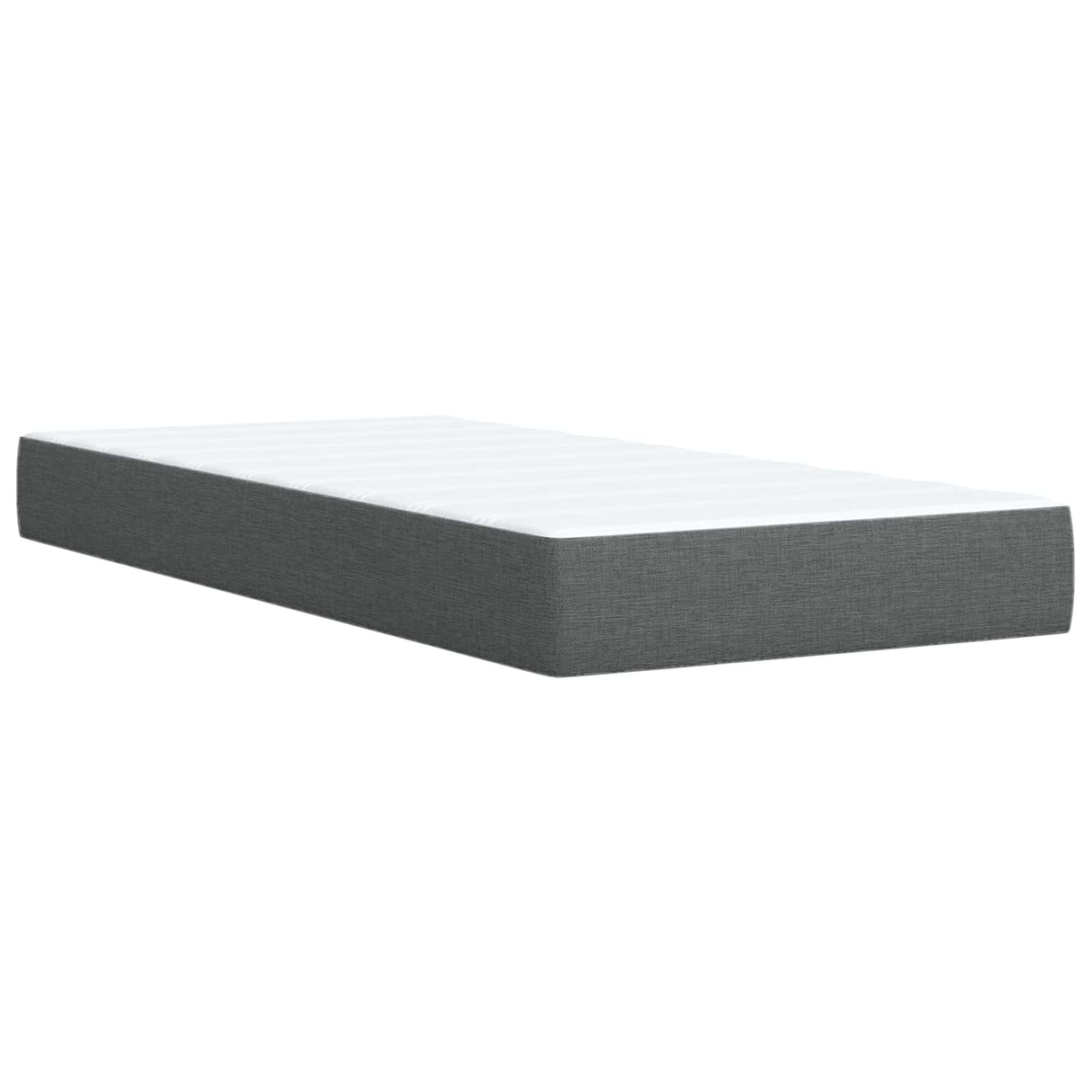 vidaXL Boxspringbed met matras Lichtgrijs 90 x 190cm Stof