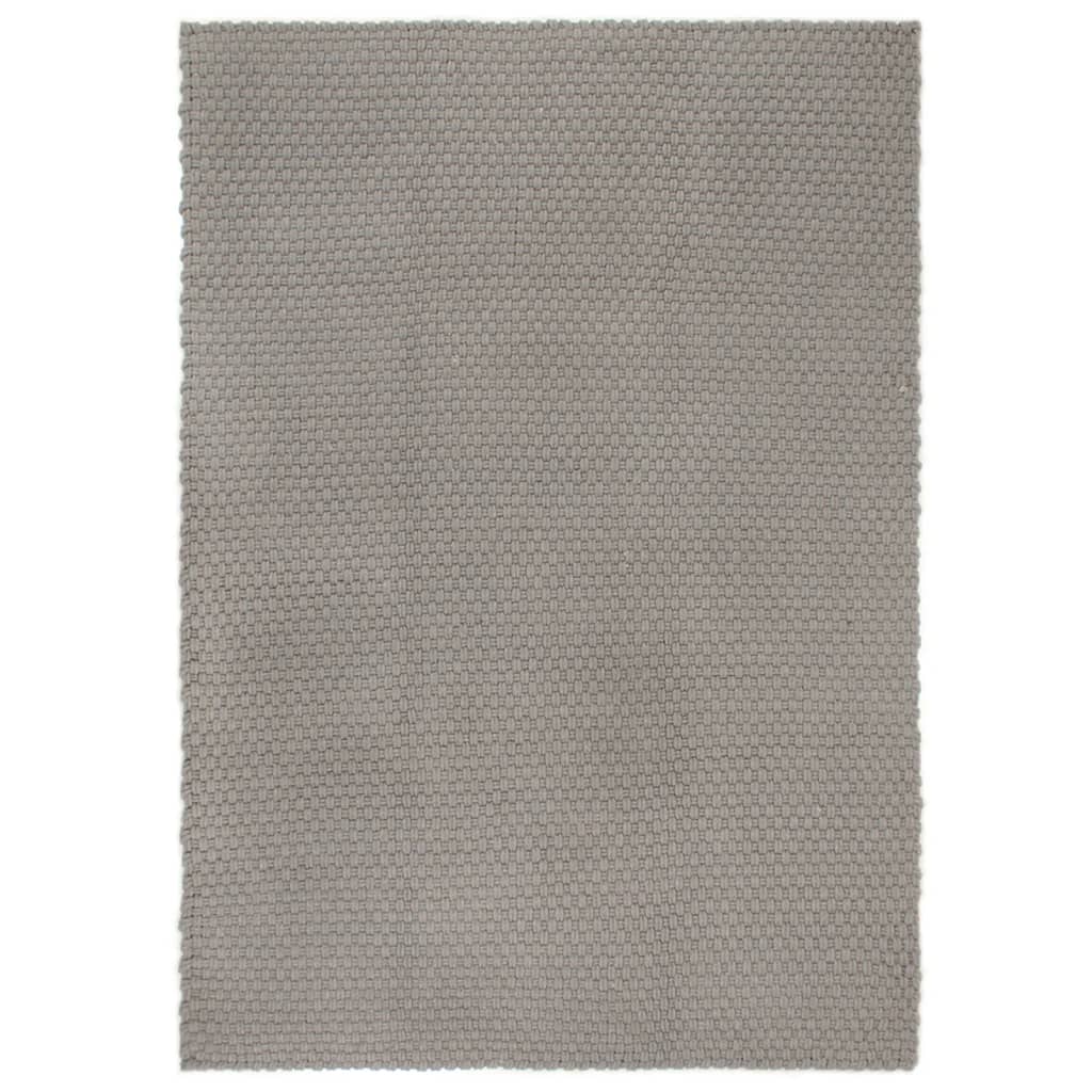vidaXL Vloerkleed rechthoekig 80x160 cm katoen naturel