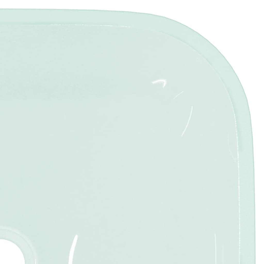 vidaXL Wasbak 42x42x14 cm glas transparant