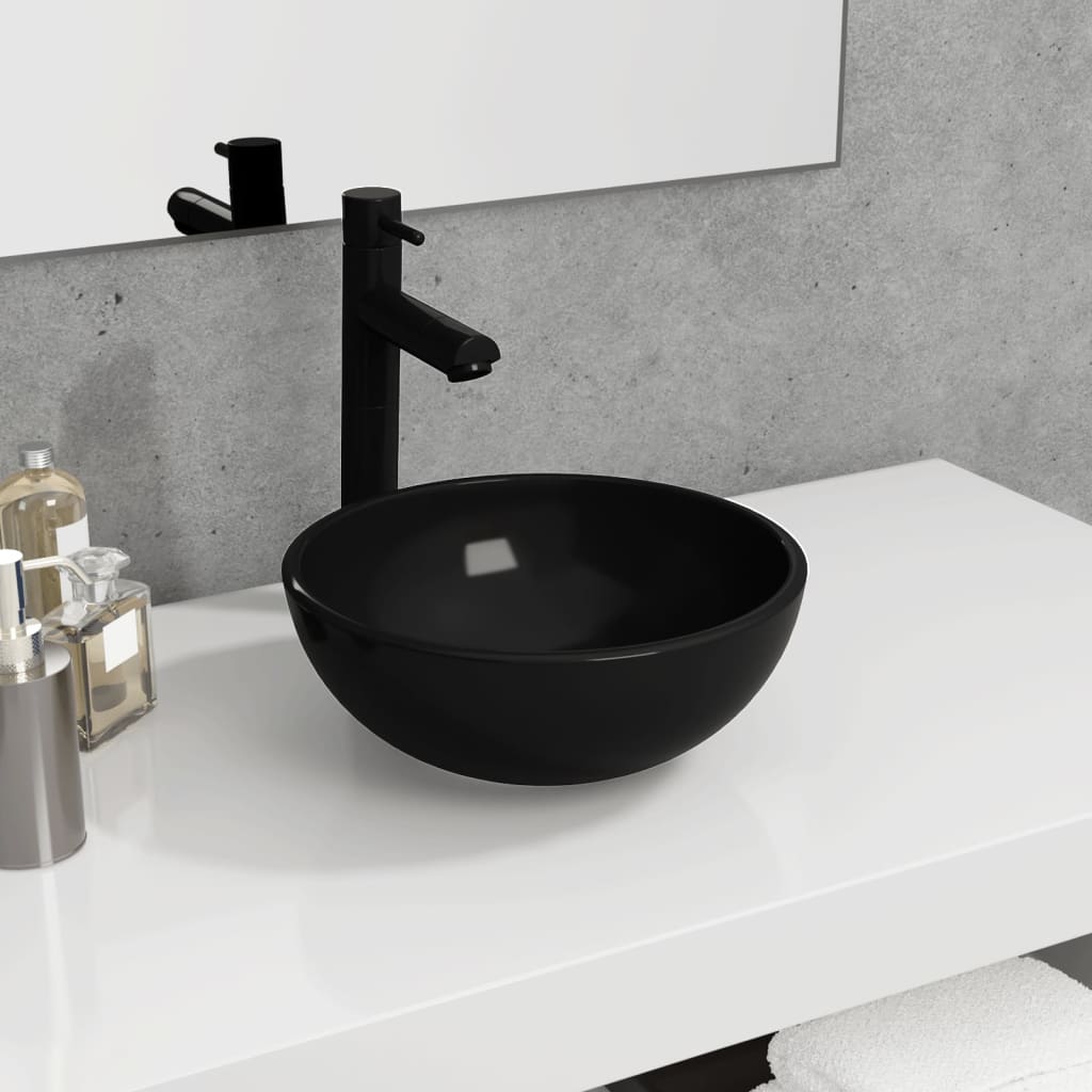 vidaXL Wash Basin 35x12 cm Tempered Glass Transparent